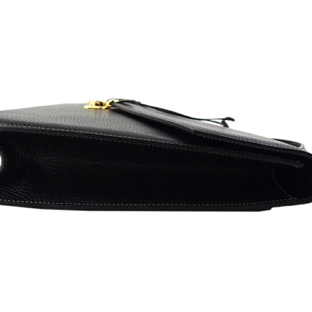 a.testoni Business bag Black gold Women Authentic secondhand